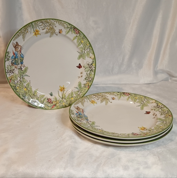 Pottery Barn Dining Pottery Barn Peter Rabbit Dinner Plates Set Of 4 Poshmark